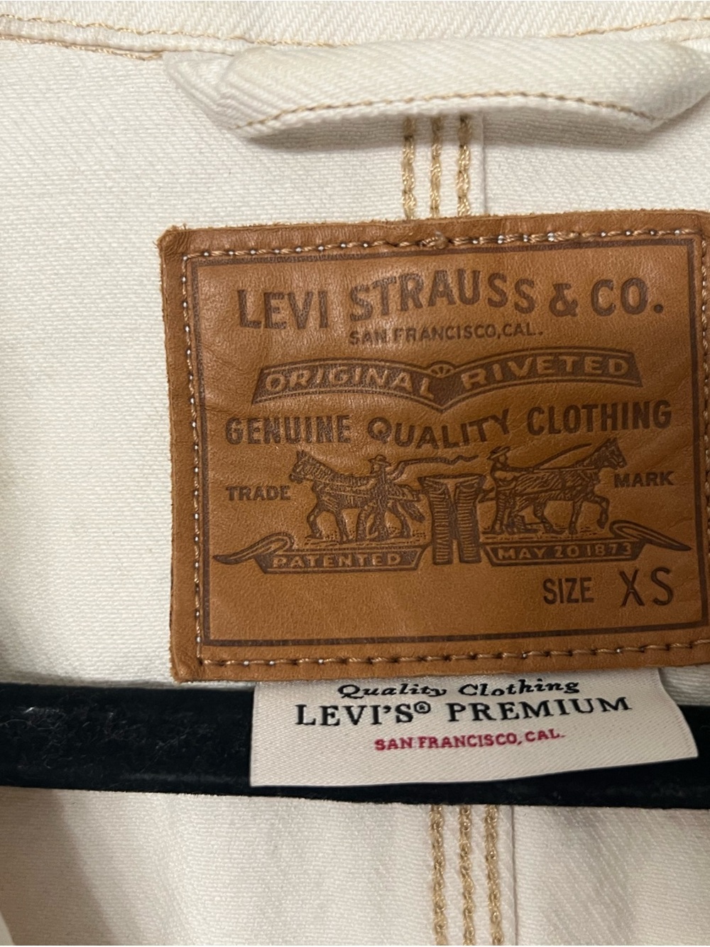Levi's Off-White Denim Work Jacket - Picture 2 of 3